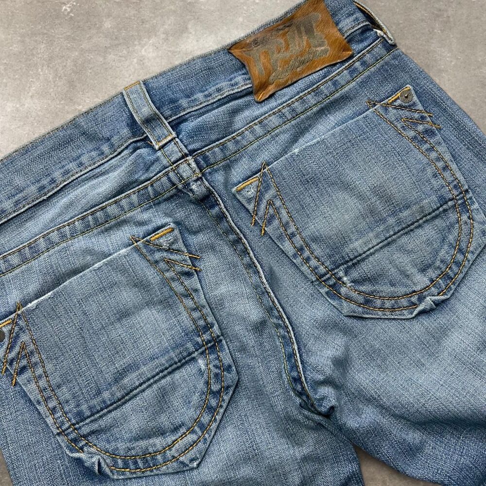 True-religion Men's Blue and Navy Jeans
